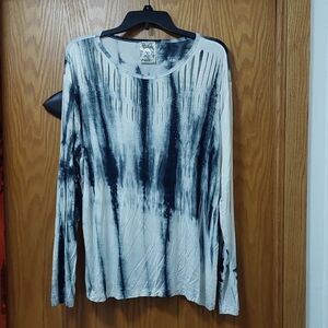 Woman's Vocal Rhinestone Slit Top Size Large